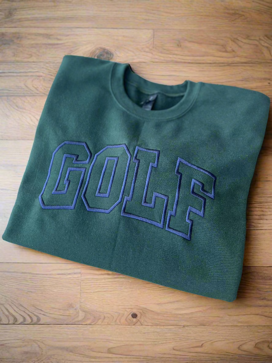 Embroidered "GOLF" Sweatshirt