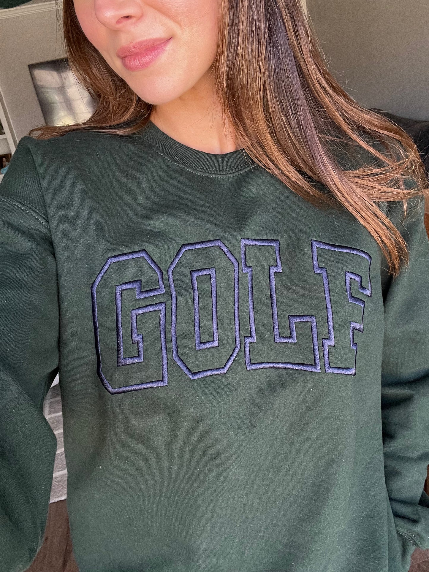 Embroidered "GOLF" Sweatshirt