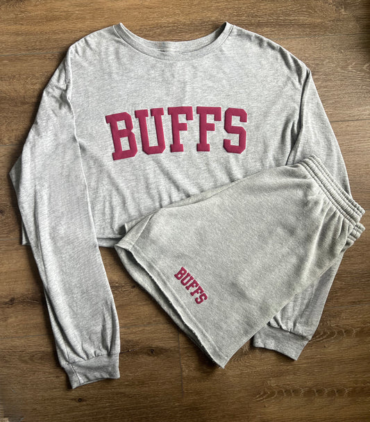 The Grey Crop Long Sleeve Tee