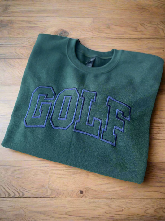 Embroidered "GOLF" Sweatshirt