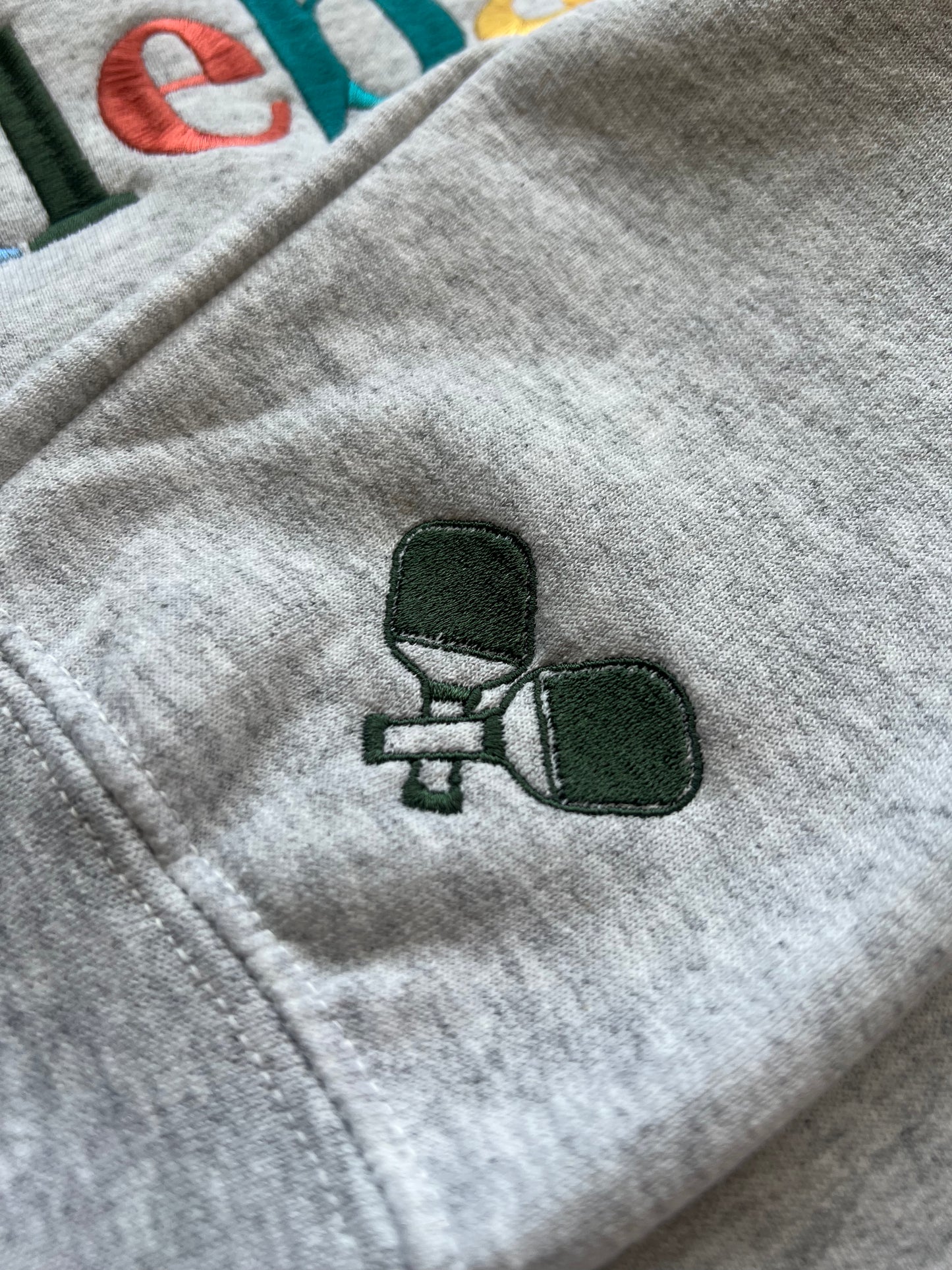 Multicolored 'Pickleball' Embroidered Sweatshirt